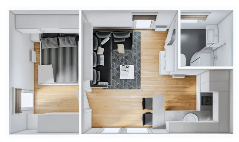mobile home Modèle de petite nacelle