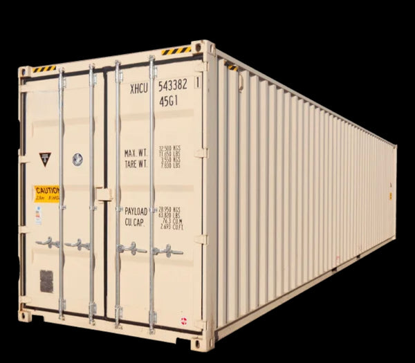 Container maritime 40 pieds High Cube 1er voyage