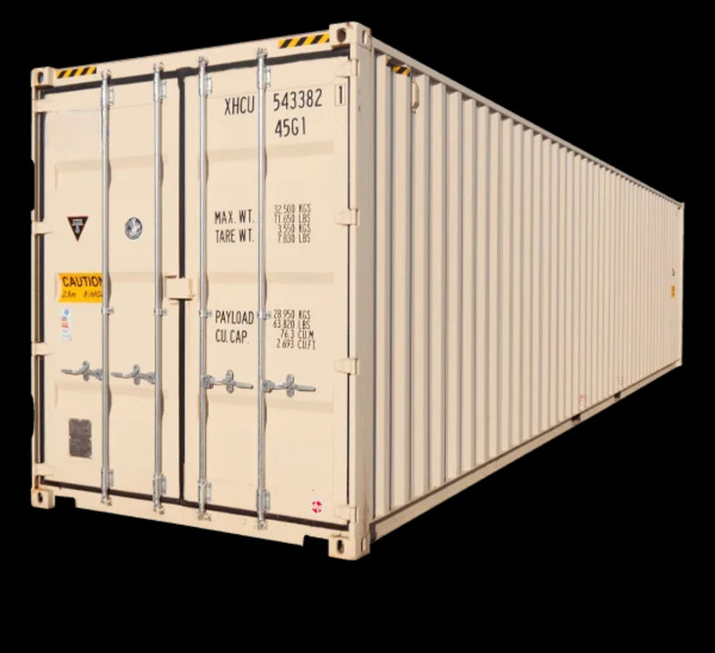 Container maritime 40 pieds High Cube 1er voyage