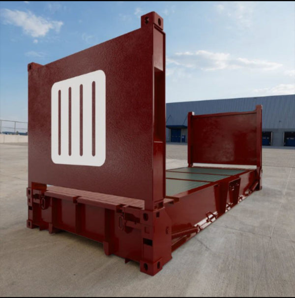Conteneur flat rack de 20 pieds